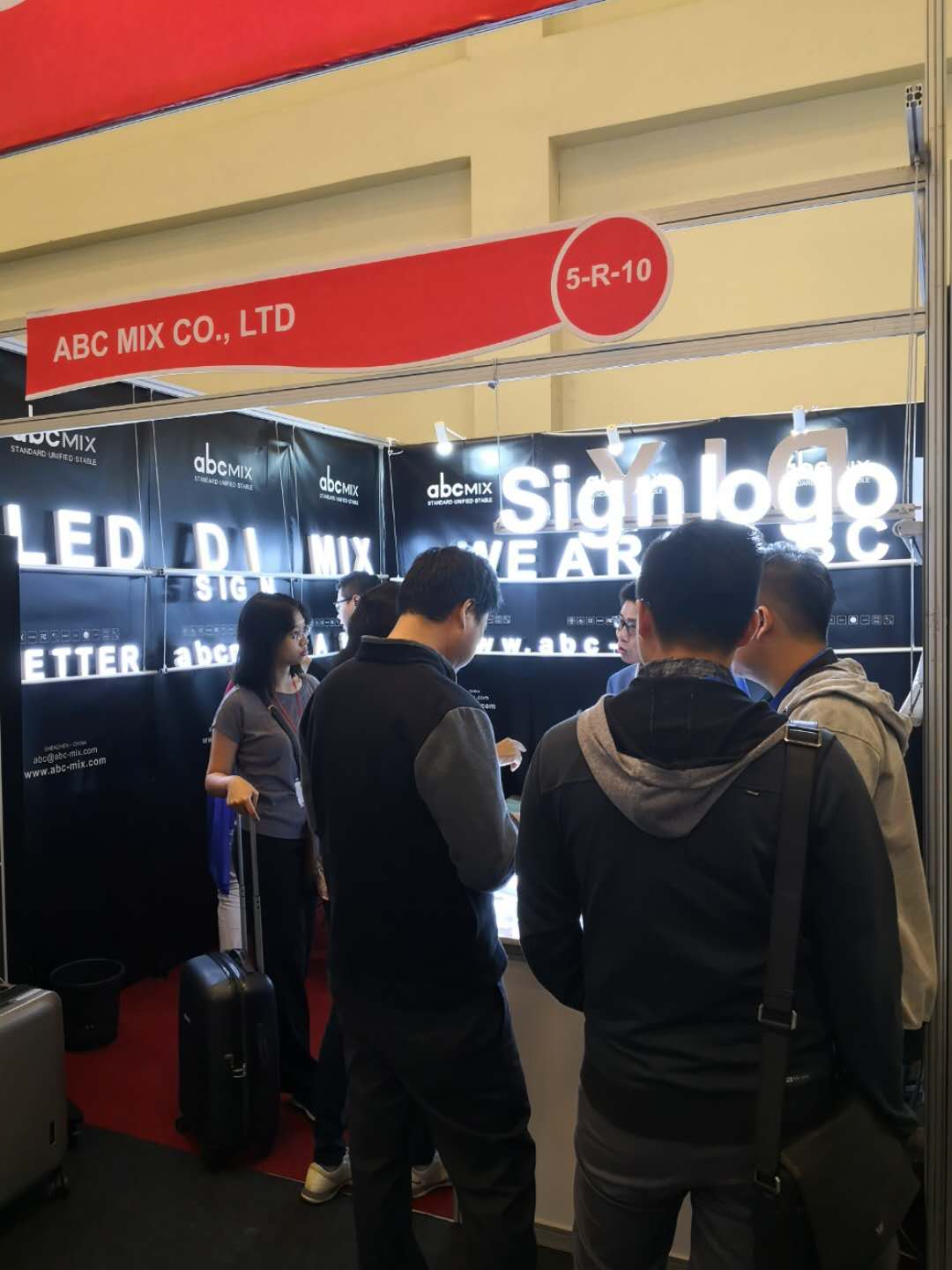 abcMix LED Signages Showed at Indonesia Building Materials Exhibition at Jakarta on June, 2019插图