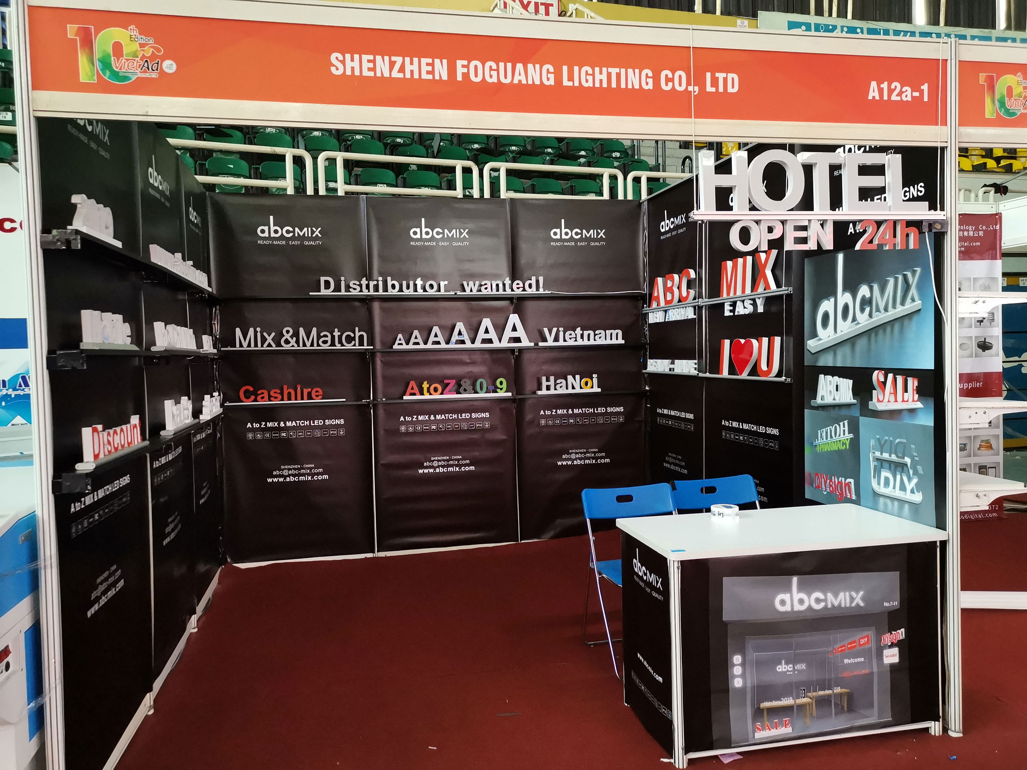 ABCMIX Attend Vietnam Advertising Exhibition Held in Hanoi on July, 2019