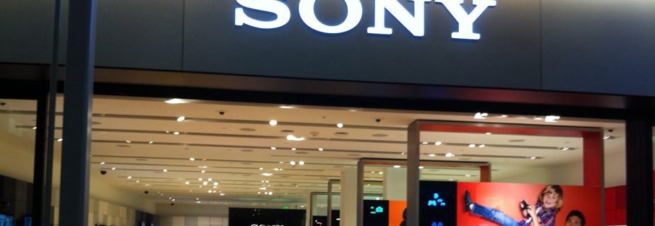 abcMIX LED signages for Sony retail stores logo update and re-branding