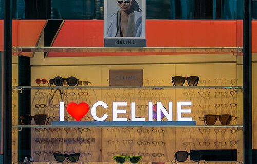 abcMIX LED letter signages for Celine shop in Australia